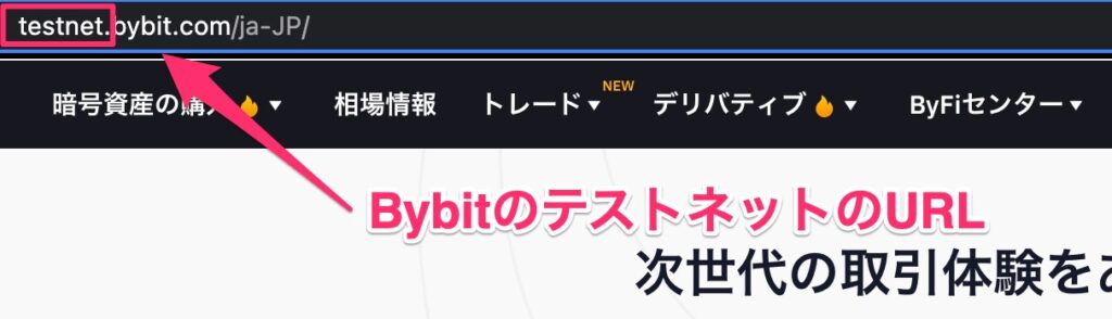 bybit テストネット