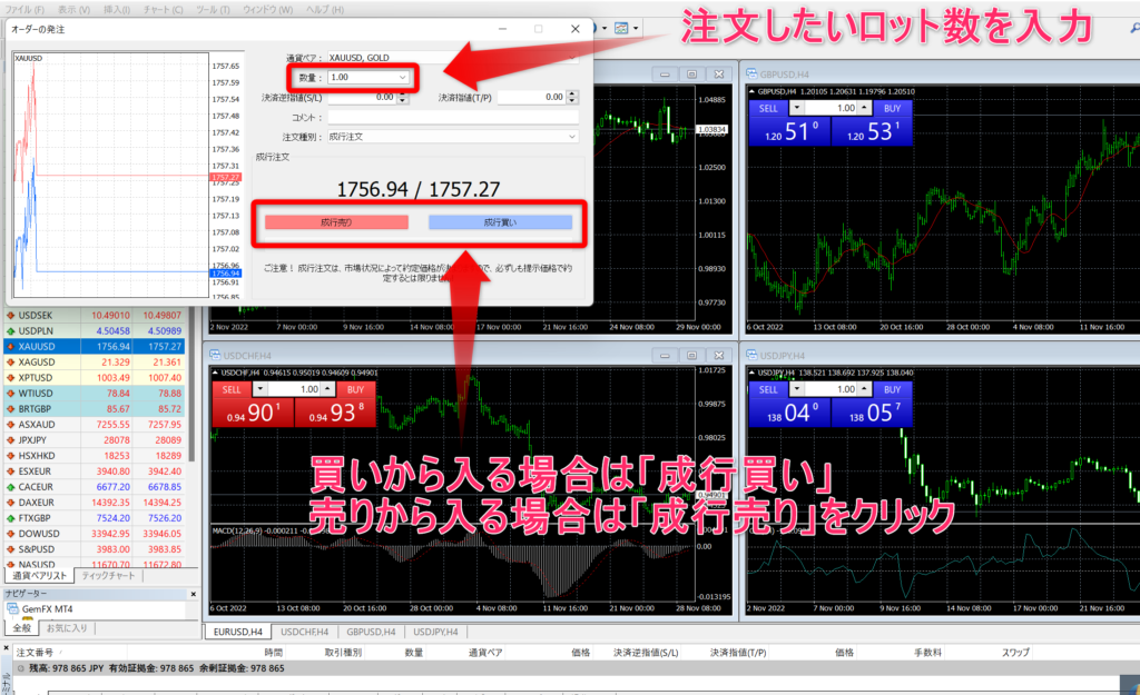 gemforex ゴールド 取引